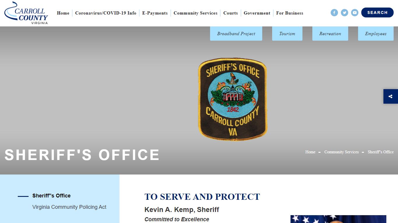 Sheriff's Office - Carroll County, Virginia